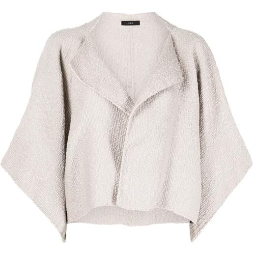 VOZ bolero crop con maniche ampie - grigio