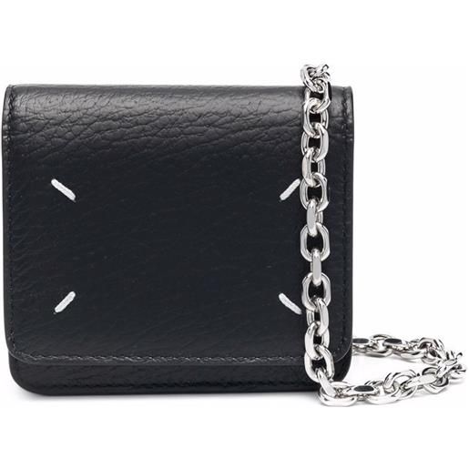 Maison Margiela portafoglio con catena - nero