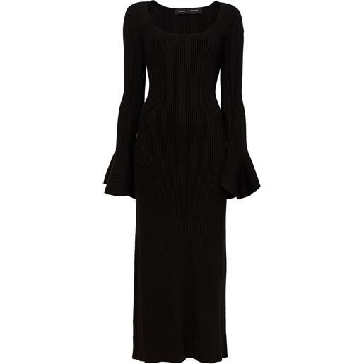 Proenza Schouler abito midi con maniche svasate - nero