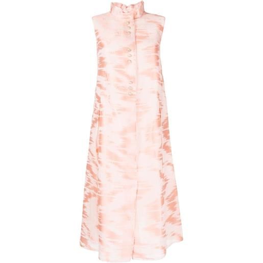 SHIATZY CHEN abito midi con stampa - rosa