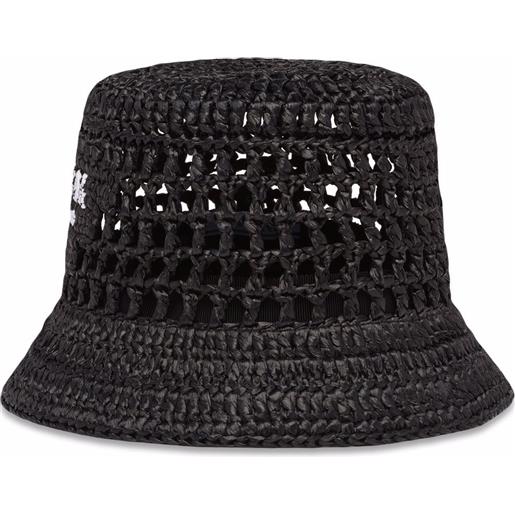 Prada cappello bucket con logo - nero
