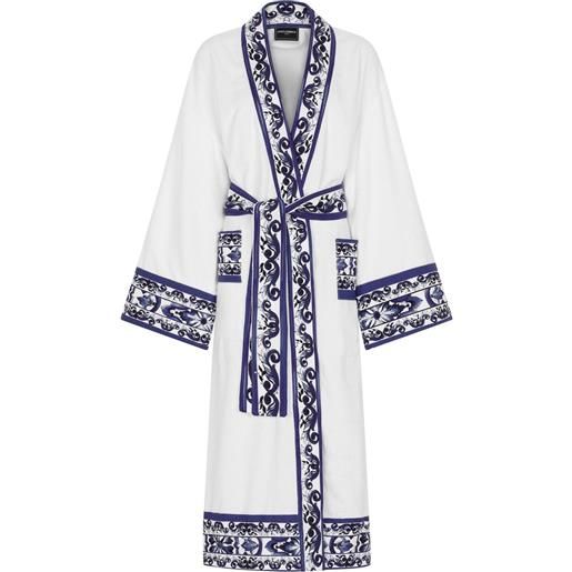 Dolce & Gabbana vestaglia in spugna - bianco