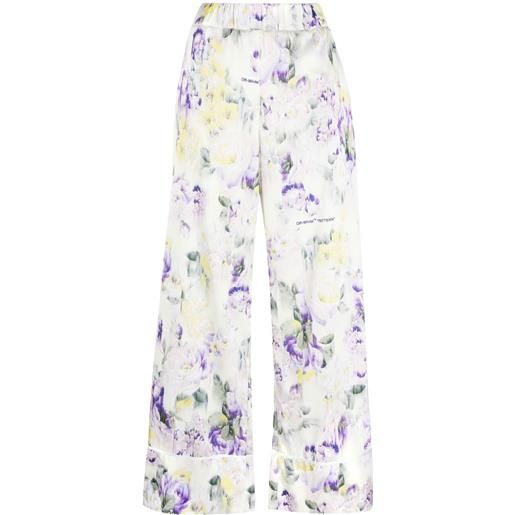 Off-White pantaloni a palazzo - verde