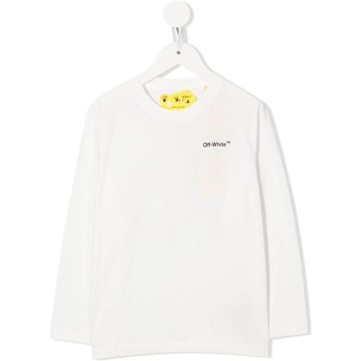 Off-White Kids t-shirt con motivo arrows - bianco