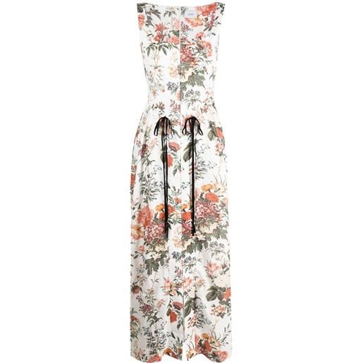 ERDEM abito lungo a fiori - verde