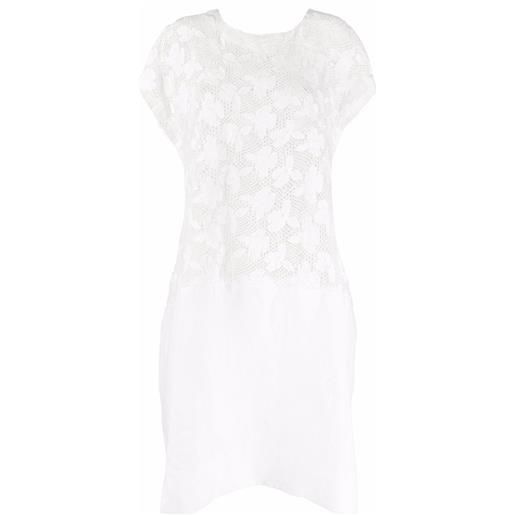 Comme Des Garçons Comme Des Garçons abito modello t-shirt con ricamo - bianco