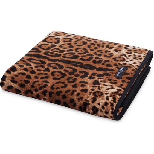 Dolce & Gabbana asciugamano con stampa - marrone