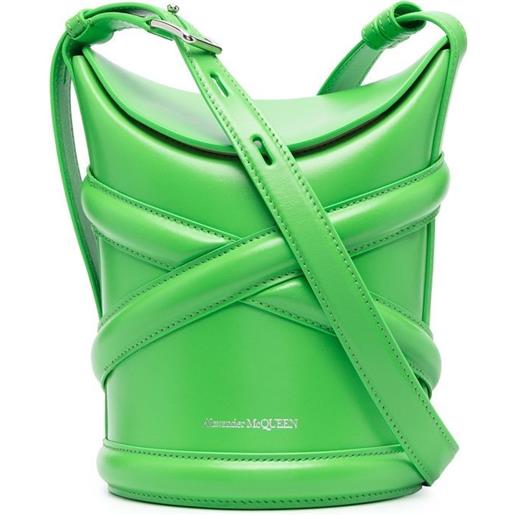 Alexander McQueen borsa a secchiello the curve - verde