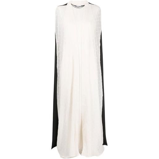Baruni set abito e mantella brigitte - bianco