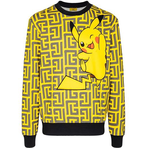 Balmain felpa con stampa x pokémon - nero