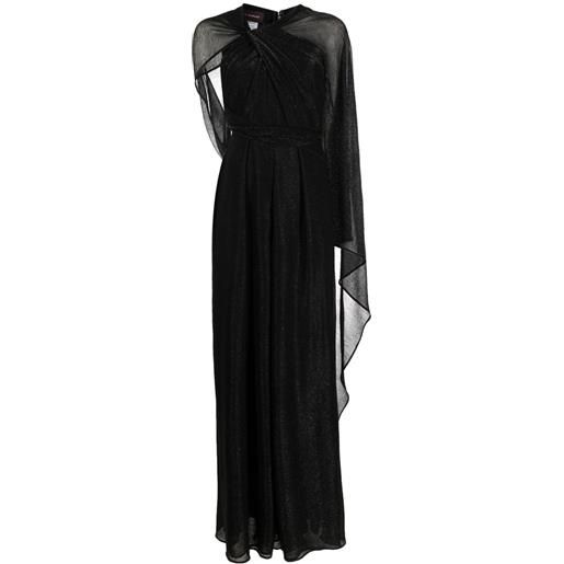 Talbot Runhof tuta intera a gamba ampia - nero