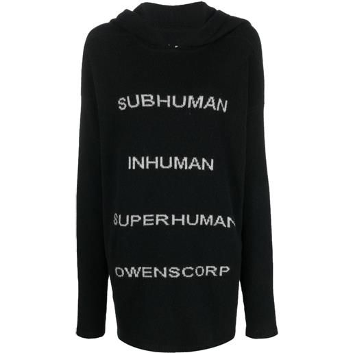 Rick Owens felpa con cappuccio - nero