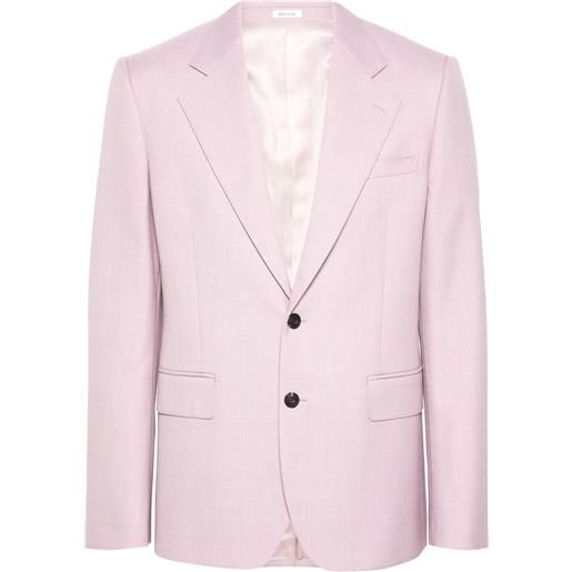 Alexander McQueen blazer sartoriale - rosa