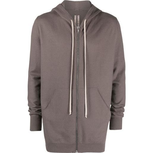 Rick Owens felpa con cappuccio - grigio