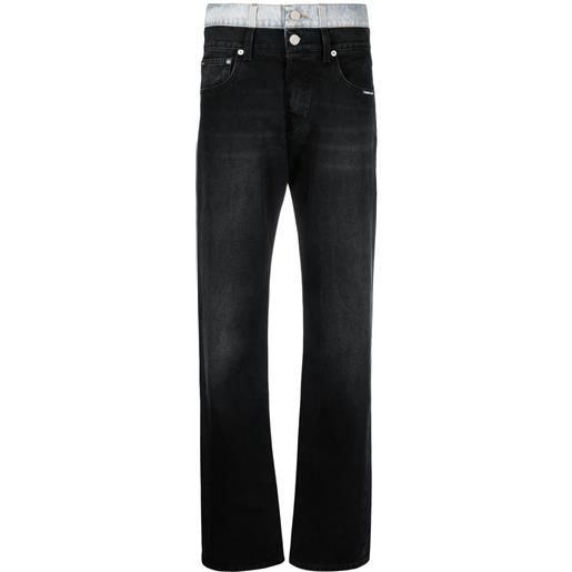 VTMNTS jeans dritti a vita media - blu