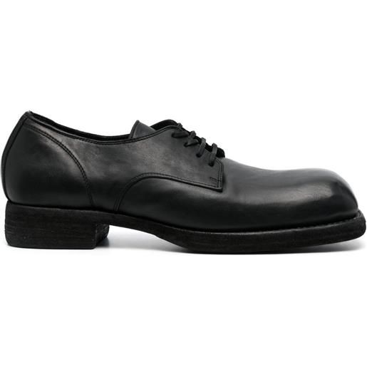 Guidi stringate in pelle - nero
