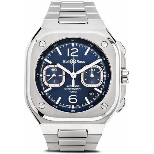 Bell & Ross orologio br-05 chrono 42mm - blu