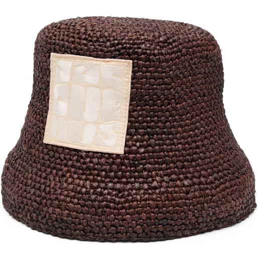Jacquemus cappello bucket le bob ficiu - marrone