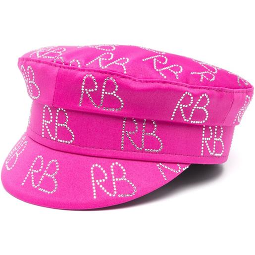 Ruslan Baginskiy cappello baker boy con decorazione - rosa