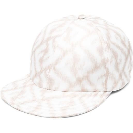 FENDI cappello da baseball con stampa ff - toni neutri