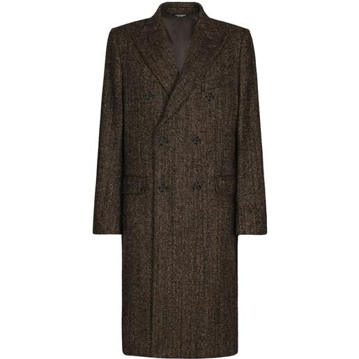Dolce & Gabbana cappotto doppiopetto - marrone