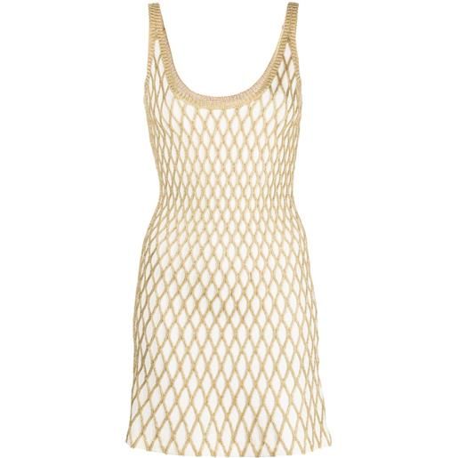 Valentino Garavani abito smanicato con scollo ampio - bianco