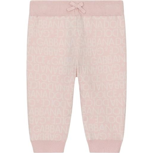 Dolce & Gabbana Kids leggings con stampa - rosa