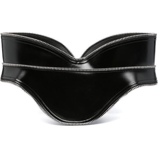 Alexander McQueen cintura a corsetto - nero