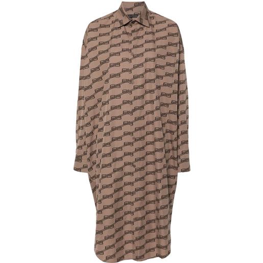 Balenciaga chemisier con stampa - toni neutri