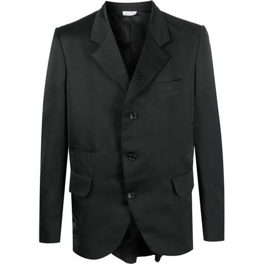 Comme des Garçons Homme Plus blazer con zip - nero