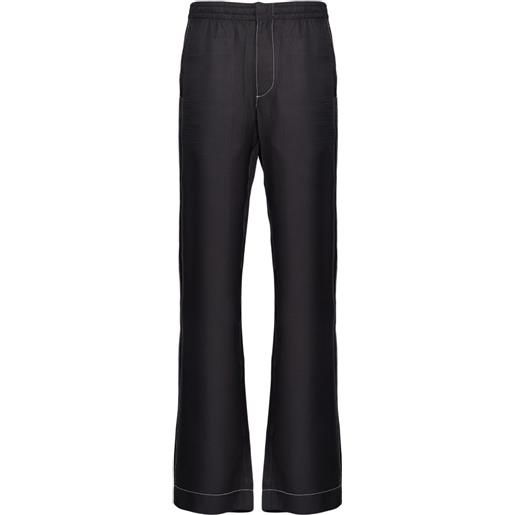 Prada pantaloni con coulisse - nero