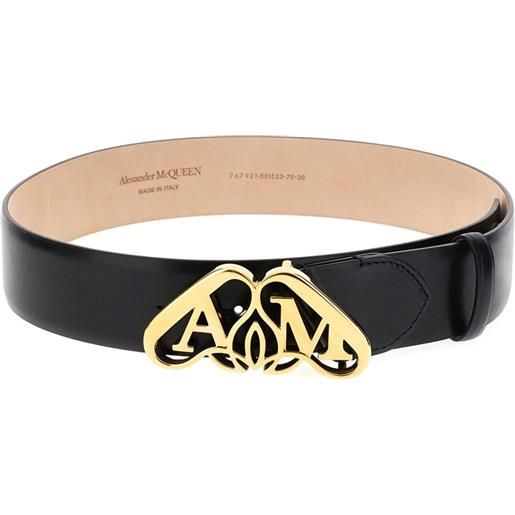 Alexander McQueen cintura con fibbia - nero