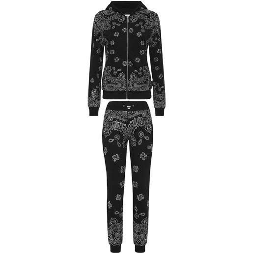 Philipp Plein joggers con stampa paisley - nero