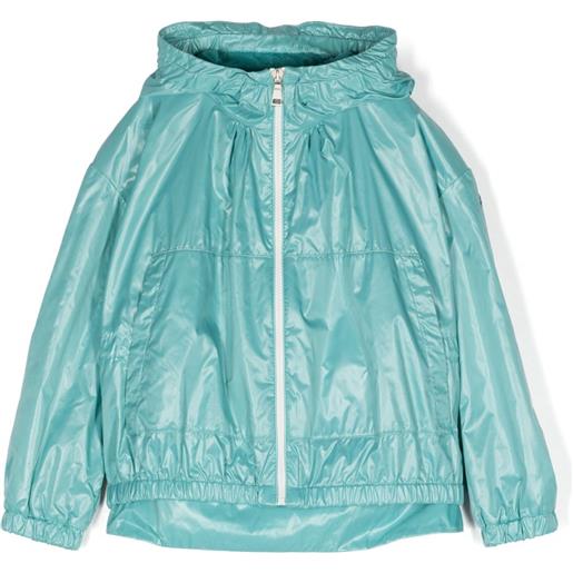 Moncler Enfant impermeabile con cappuccio - blu