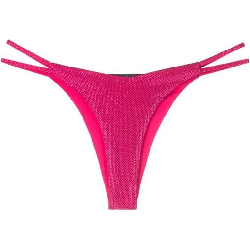 Philipp Plein tanga con decorazione - rosa