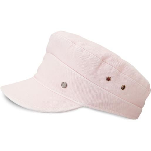 Maison Michel cappello romy con occhielli - rosa