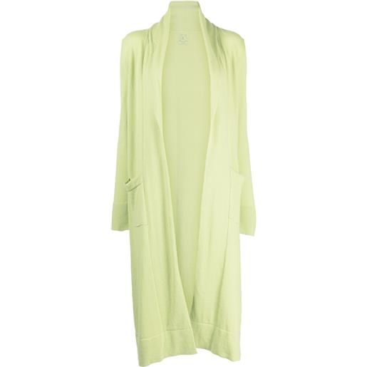 Teddy Cashmere cardigan aperto venezia - verde