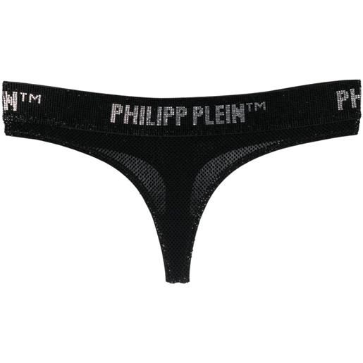 Philipp Plein perizoma con cristalli - nero