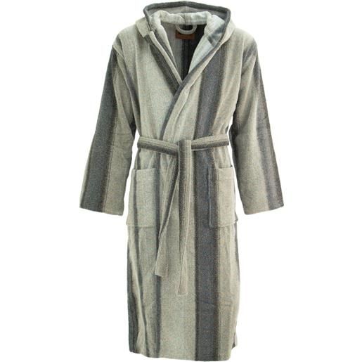 Missoni Home vestaglia a righe - grigio