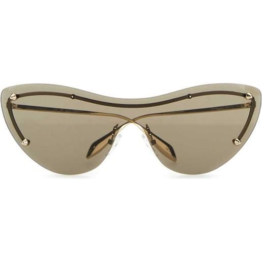 Alexander McQueen Eyewear occhiali da sole con stampa - oro