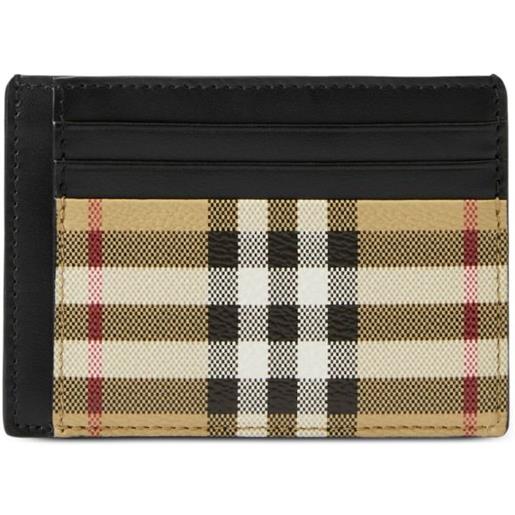 Burberry portacarte a quadri - toni neutri
