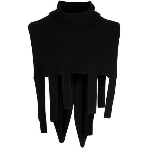 Natasha Zinko passamontagna bunny ear - nero