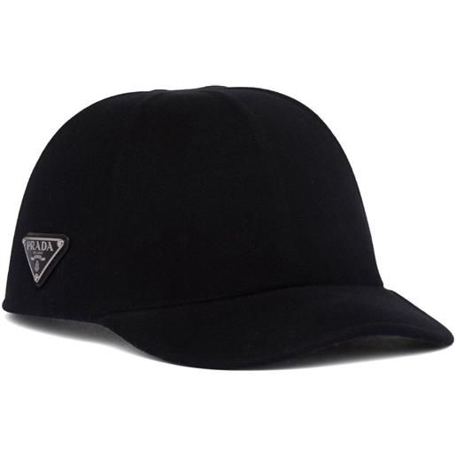 Prada cappello da baseball con logo - blu