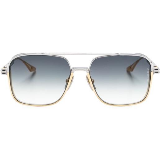 Dita Eyewear occhiali da sole squadrati in titanio - oro