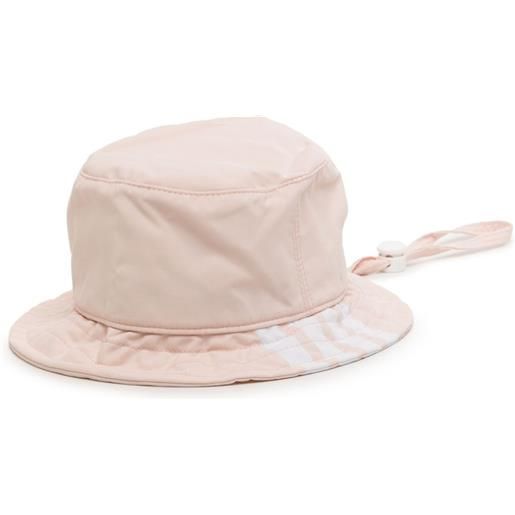 Thom Browne Kids cappello bucket a righe - rosa