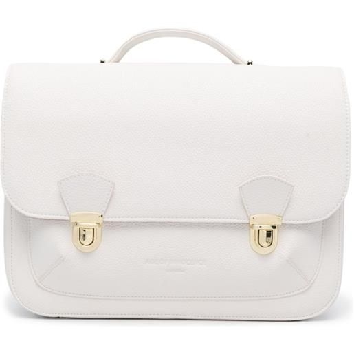 Age of Innocence zaino boston con logo goffrato - bianco