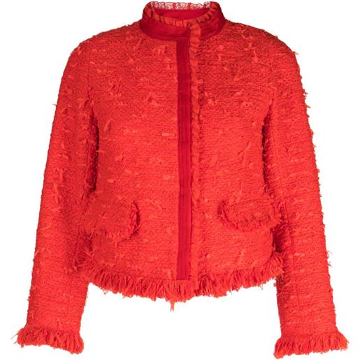 SHIATZY CHEN giacca con frange - rosso