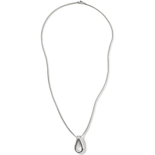 Collana a forma di tavola da surf di alta qualità • Regalo • Ciondolo a forma di tavola da surf in argento sterling con incisione a forma di palma - Italia