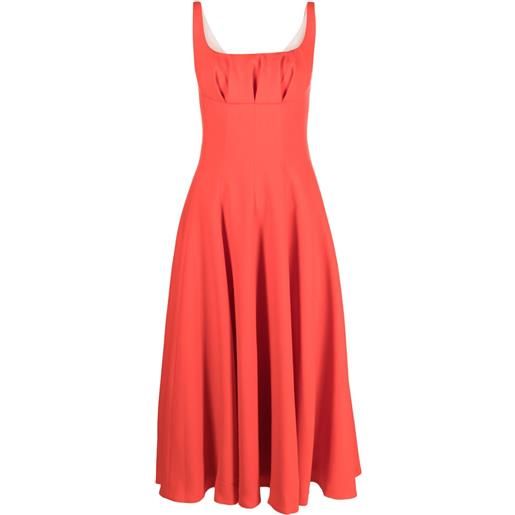 Emilia Wickstead abito midi collins - arancione