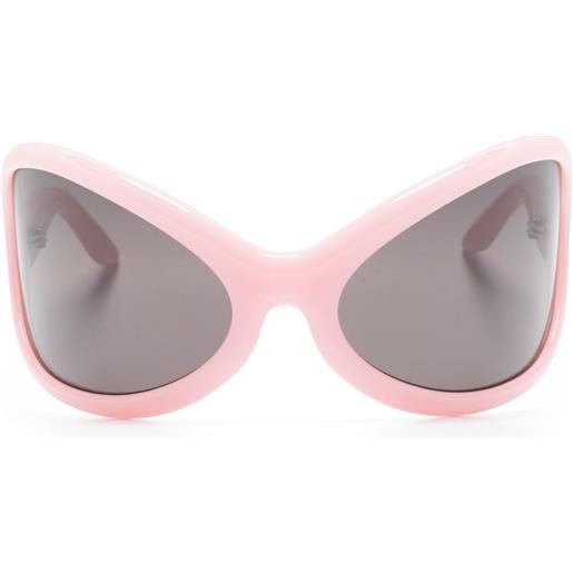 Acne Studios occhiali da sole tondi oversize - rosa